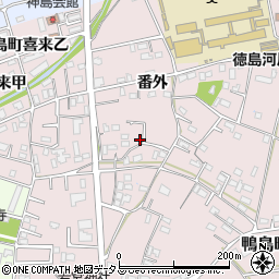 徳島県吉野川市鴨島町喜来499-16周辺の地図