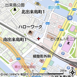 徳島県徳島市東出来島町6周辺の地図