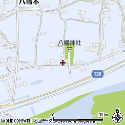 徳島県阿波市市場町香美八幡本176周辺の地図