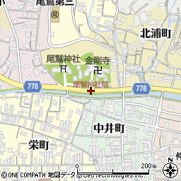 尾鷲神社前周辺の地図