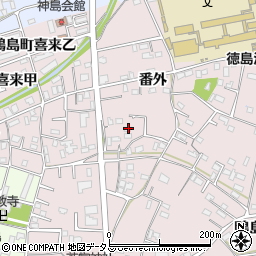 徳島県吉野川市鴨島町喜来498周辺の地図