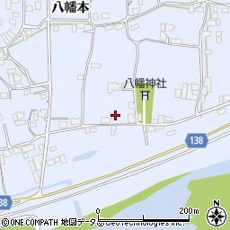 徳島県阿波市市場町香美八幡本181周辺の地図