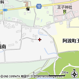 徳島県阿波市阿波町大道南周辺の地図
