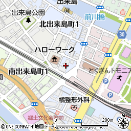 徳島県徳島市東出来島町40-1周辺の地図