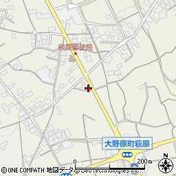 香川県観音寺市大野原町萩原1470周辺の地図