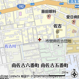 徳島県徳島市佐古六番町1-18周辺の地図