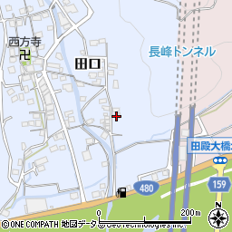 和歌山県有田郡有田川町田口1394周辺の地図
