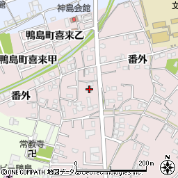 徳島県吉野川市鴨島町喜来485-1周辺の地図