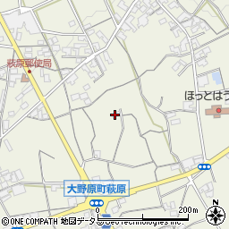 香川県観音寺市大野原町萩原1494周辺の地図