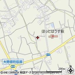 香川県観音寺市大野原町萩原2344周辺の地図
