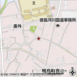 徳島県吉野川市鴨島町喜来271周辺の地図