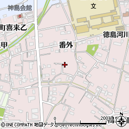 徳島県吉野川市鴨島町喜来499-27周辺の地図