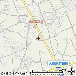 香川県観音寺市大野原町萩原1403周辺の地図