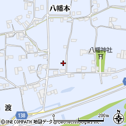 徳島県阿波市市場町香美八幡本190周辺の地図