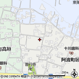 徳島県阿波市阿波町居屋敷61周辺の地図