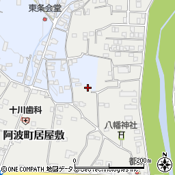 徳島県阿波市阿波町居屋敷188周辺の地図