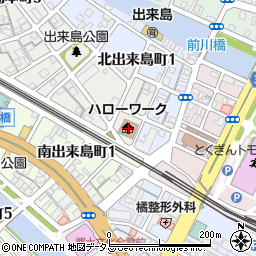 徳島公共職業安定所　職業相談第Ｉ部門周辺の地図