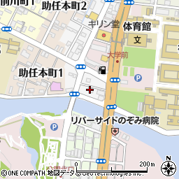 徳島県徳島市助任橋周辺の地図