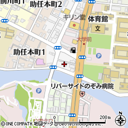 徳島県徳島市助任橋周辺の地図