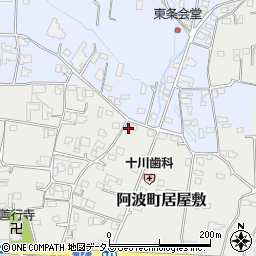 徳島県阿波市阿波町居屋敷117周辺の地図