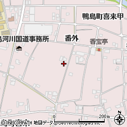 徳島県吉野川市鴨島町喜来561-1周辺の地図