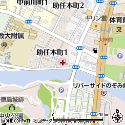 ヒルサイドクラブ迎賓館徳島周辺の地図