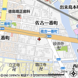 丸亀製麺 徳島店周辺の地図
