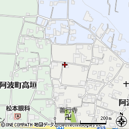 徳島県阿波市阿波町居屋敷65周辺の地図