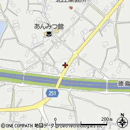 徳島県美馬市脇町大字北庄1124-6周辺の地図