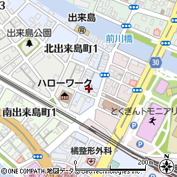 徳島県徳島市東出来島町39周辺の地図