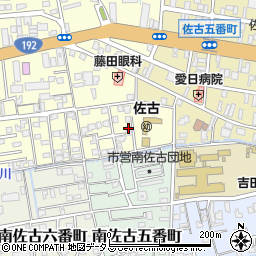 徳島県徳島市佐古六番町1-10周辺の地図