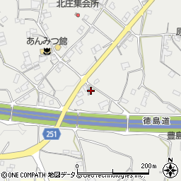 徳島県美馬市脇町大字北庄1127周辺の地図