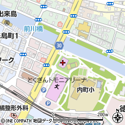 徳島市体育振興公社周辺の地図