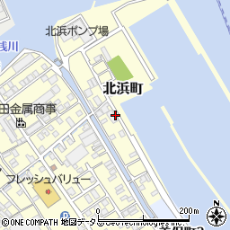愛媛県今治市北浜町周辺の地図