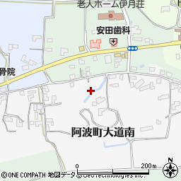 徳島県阿波市阿波町大道南164周辺の地図