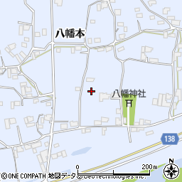 徳島県阿波市市場町香美八幡本170周辺の地図