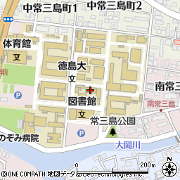 徳島県徳島市南常三島町周辺の地図