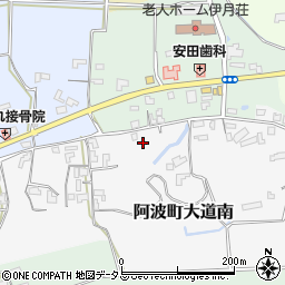 徳島県阿波市阿波町大道南166周辺の地図