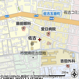 徳島県徳島市佐古六番町1-1周辺の地図
