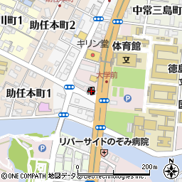 徳島石油株式会社　助任給油所周辺の地図