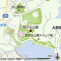 萩の丘公園周辺の地図