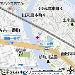 ミリオン佐古店事務用周辺の地図