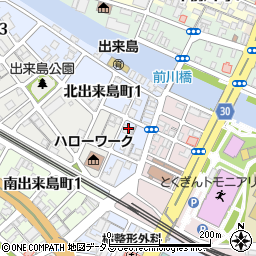 徳島県徳島市東出来島町35周辺の地図