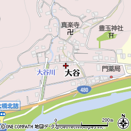 和歌山県有田郡有田川町大谷13周辺の地図