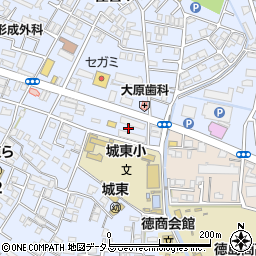 徳島県徳島市住吉周辺の地図