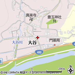 和歌山県有田郡有田川町大谷9周辺の地図