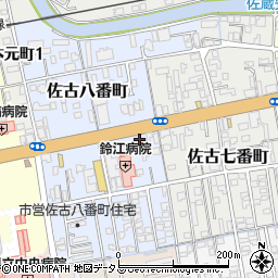 四国銀行国府支店周辺の地図