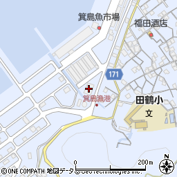 箕島町漁協周辺の地図