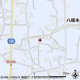 徳島県阿波市市場町香美八幡本259周辺の地図