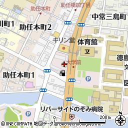 ガスト徳島大学前店周辺の地図